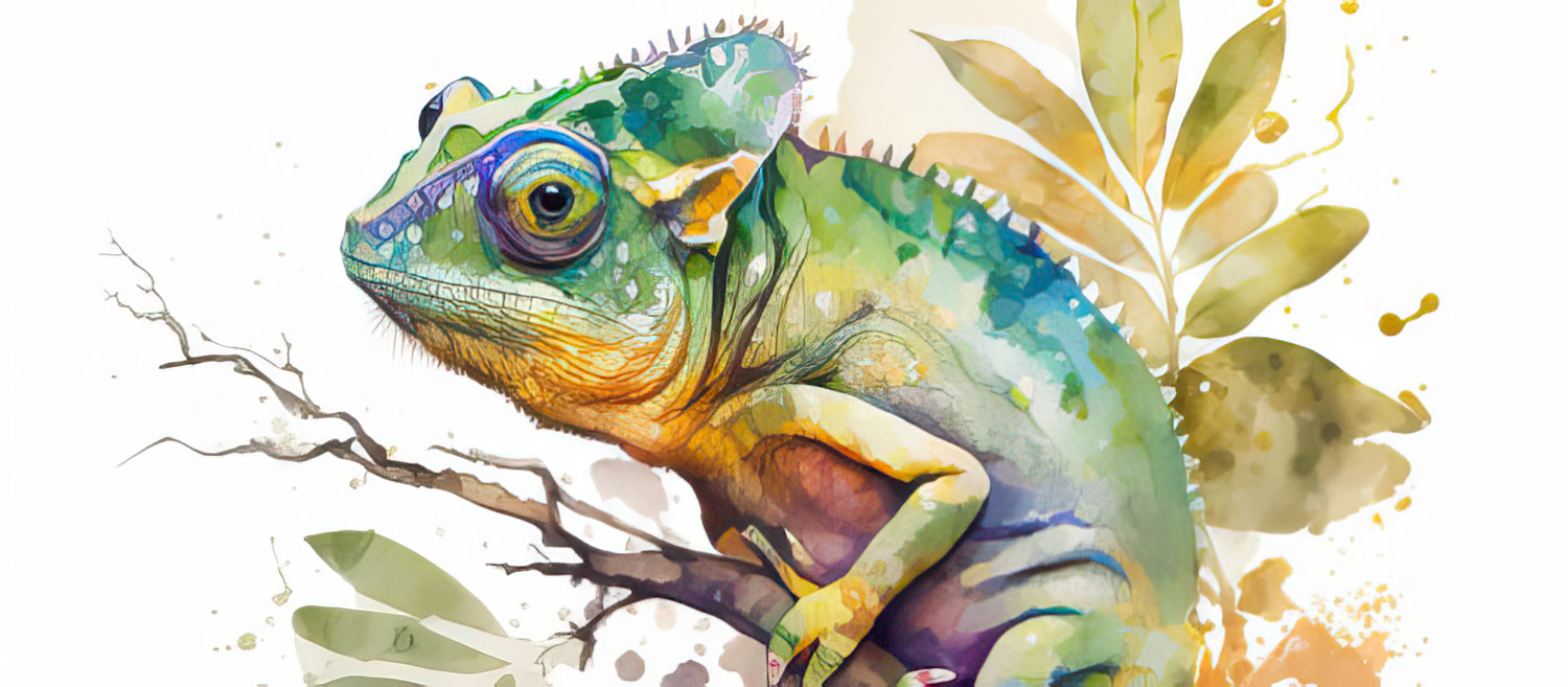 Chameleon Aquarelle